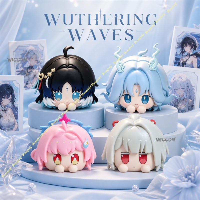 Model Kit Anime - Wuthering Waves Yangyang/Qingxiao/Aemeath/Hiyuki Stackable Chibi Mochi