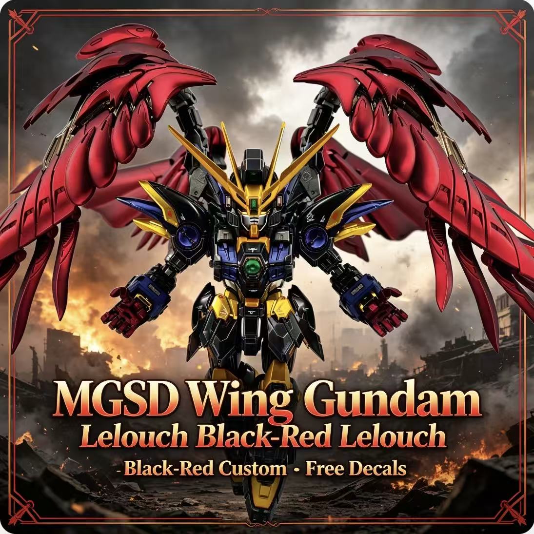 Model Kit Zhao Yun - MGSD Wing Lelouch Color Scheme Airbrush