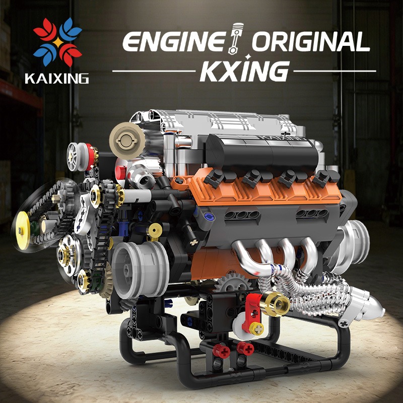 K96215 767PCS V8 Engine Model  - огляд і ціна Model Kit Engine V8