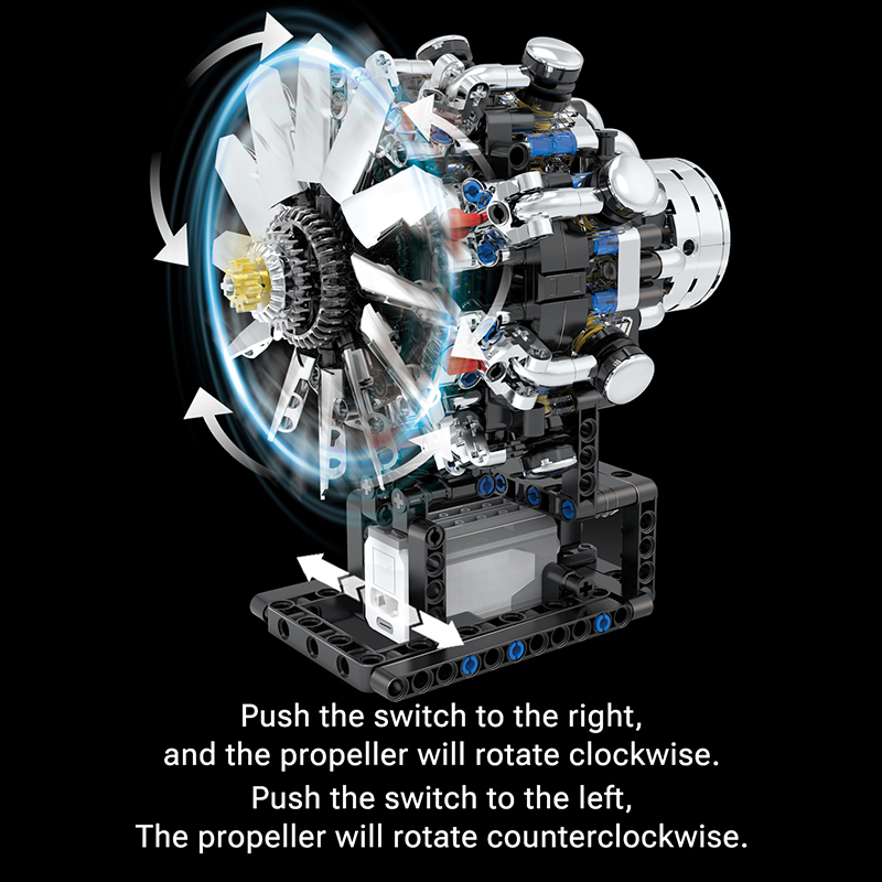 Airplane V8 Engine Motorized S - огляд і ціна Model Kit Engine V8