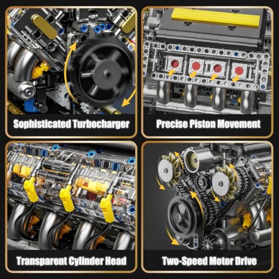 V8 Engine Model Kit that Runs, - огляд і ціна Model Kit Engine V8