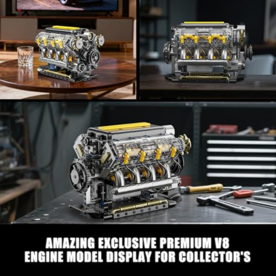 V8 Engine Model Kit that Runs, - огляд і ціна Model Kit Engine V8