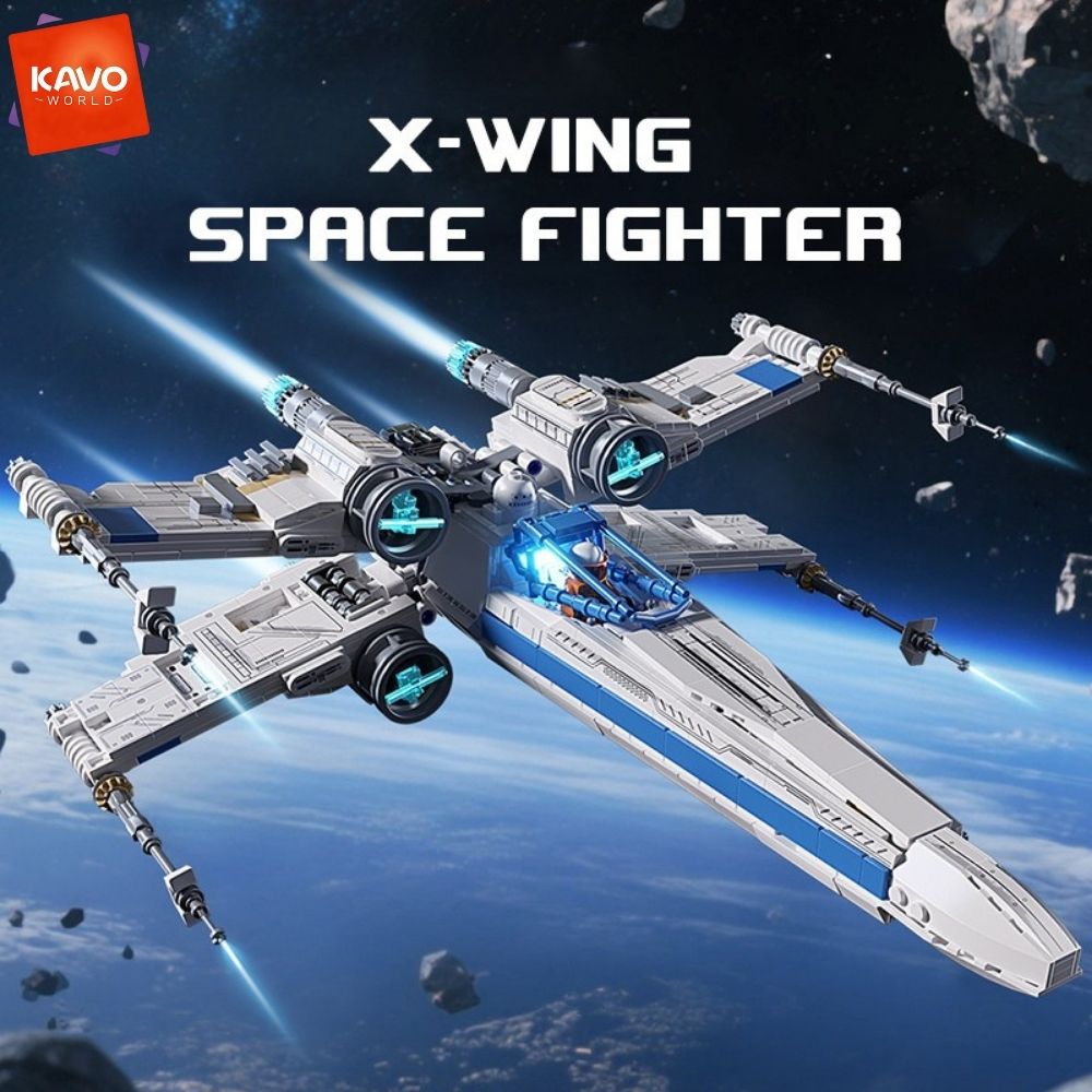KAVOWORLD 1271pcs Sci-Fi Space - огляд і ціна Model Kit X Wing