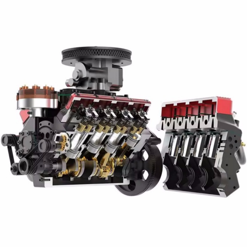 TOYAN V8 Gas 4 Stroke Engine 2 - огляд і ціна Model Kit Engine V8