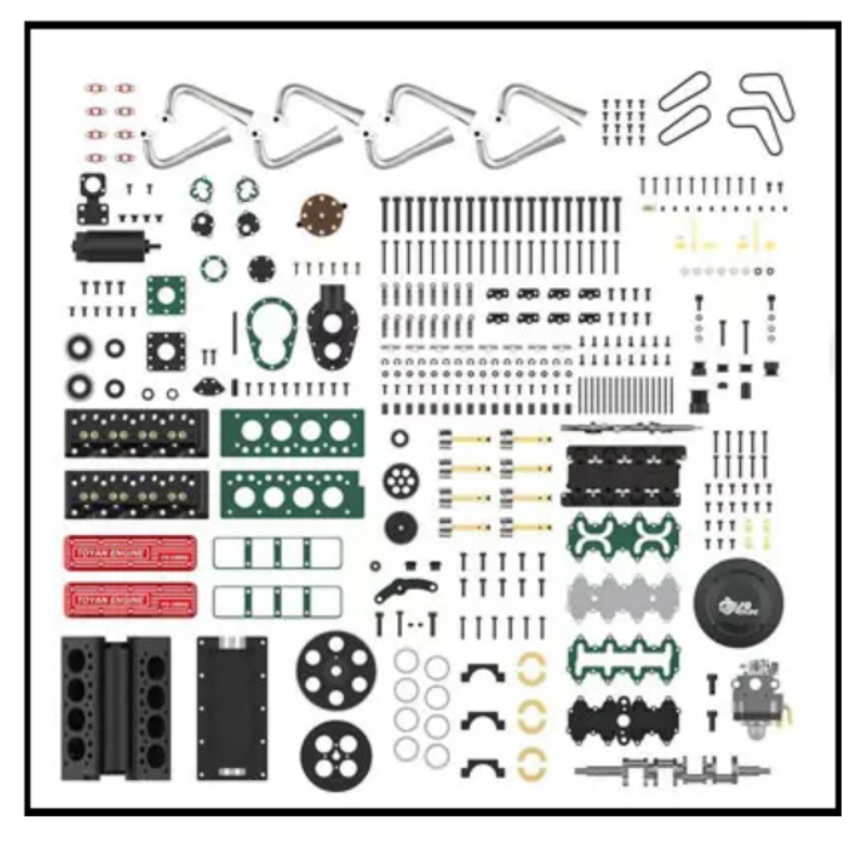 TOYAN V8 Gas 4 Stroke Engine 2 - огляд і ціна Model Kit Engine V8