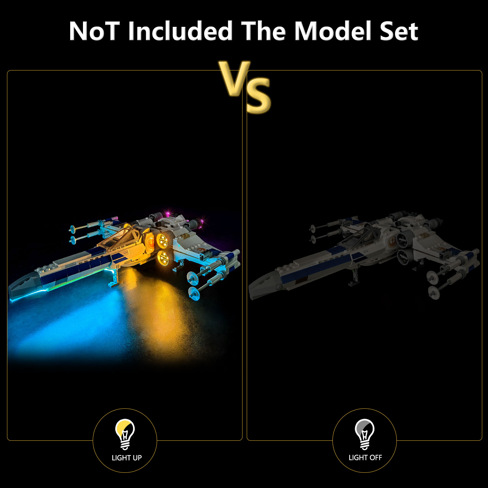 LYBMTWF LED Lighting Kit Compa - огляд і ціна Model Kit X Wing