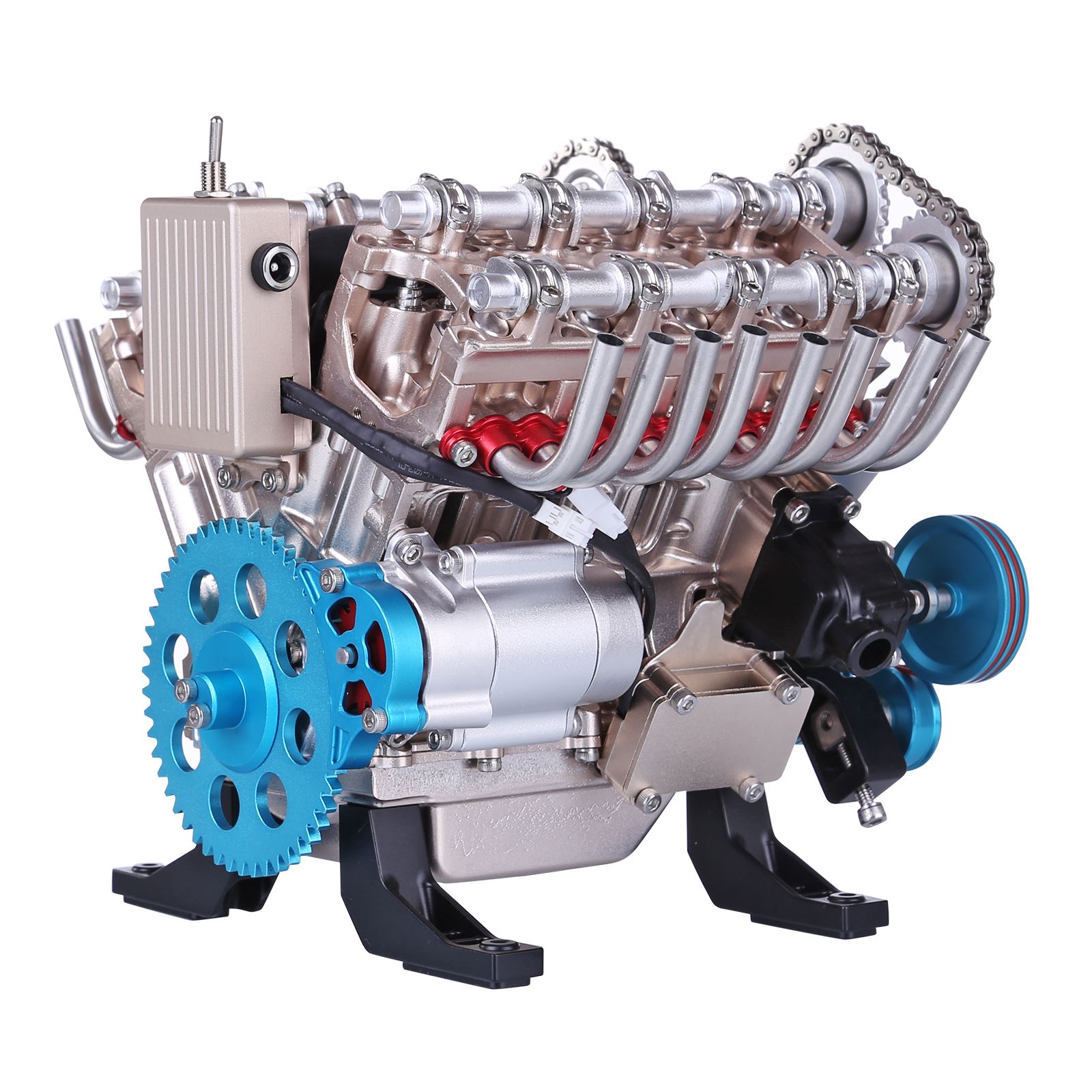 500+Pcs DIY V8 Engine Model Me - огляд і ціна Model Kit Engine V8