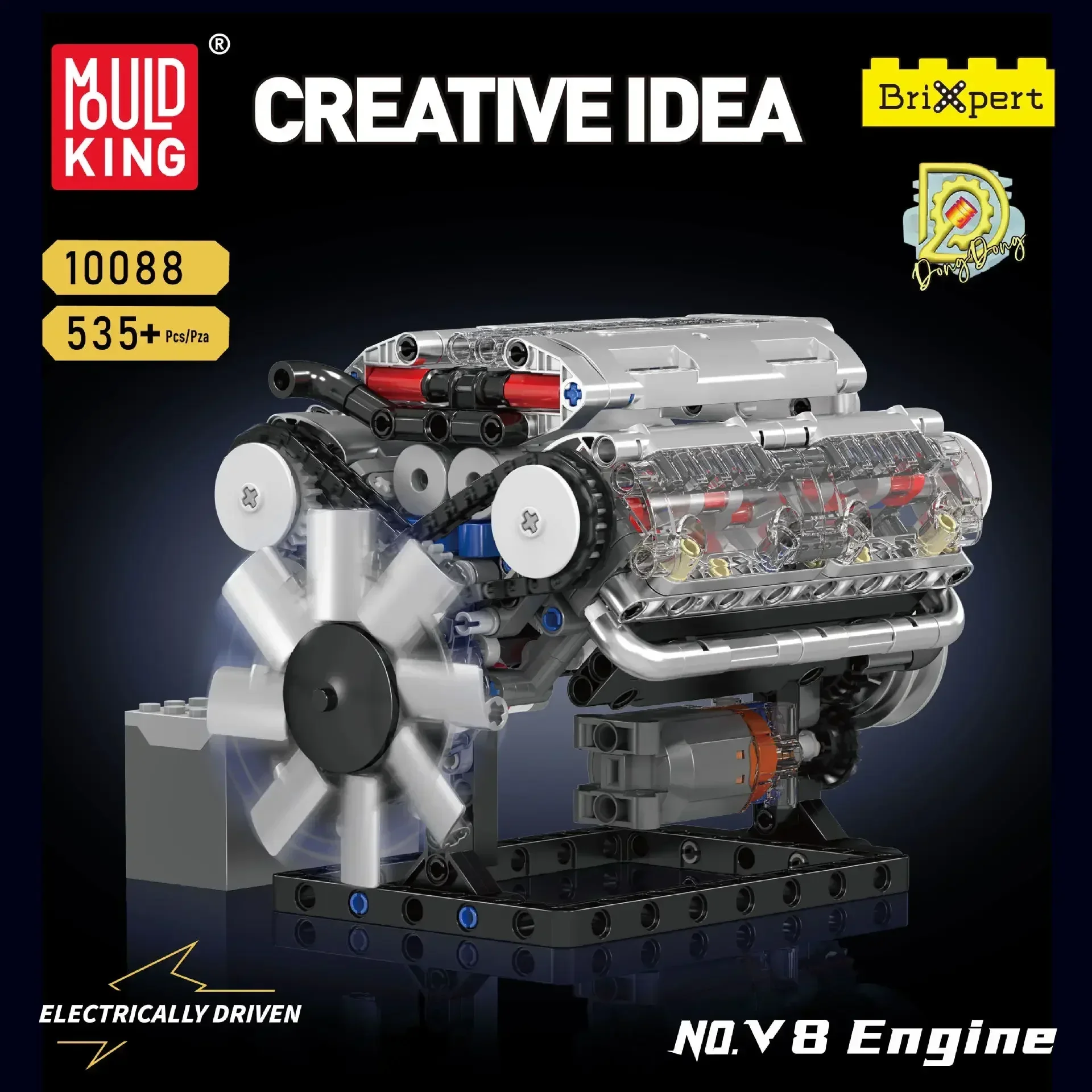 Mould King V8 Engine Building  - огляд і ціна Model Kit Engine V8