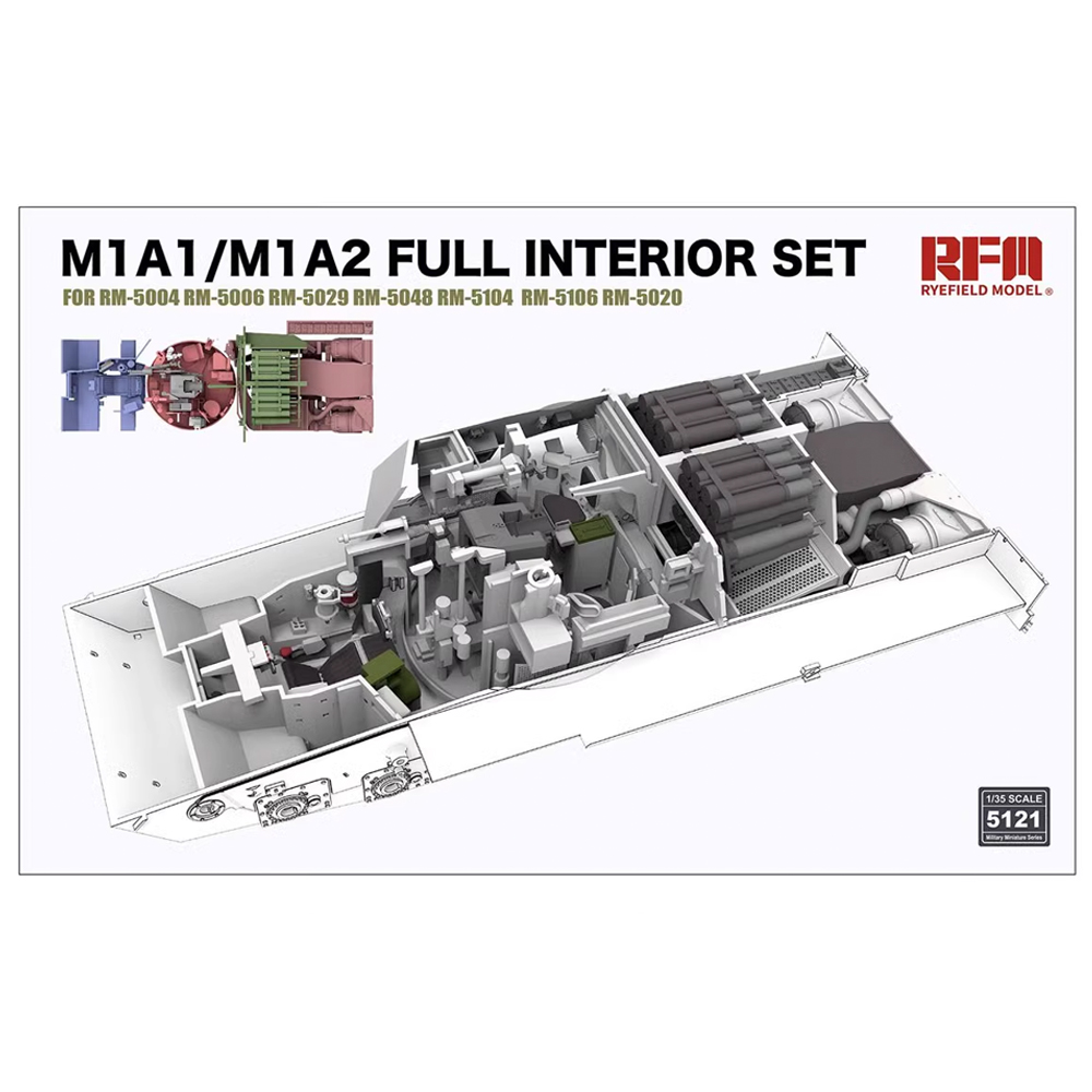 Rye Field 5121 1/35 Scale M1A1 - огляд і ціна Model Kit Hobby